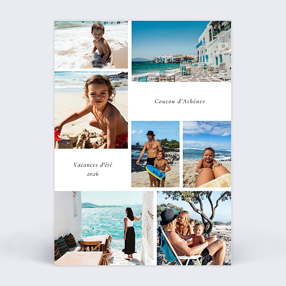 Carte Postale Voyage en famille