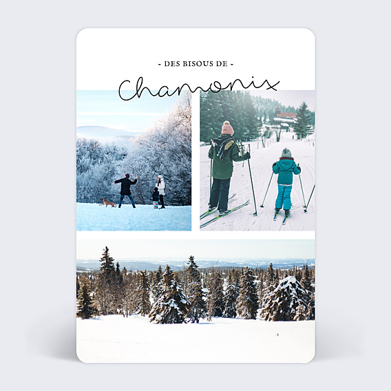 Carte Postale Typographie Minimaliste