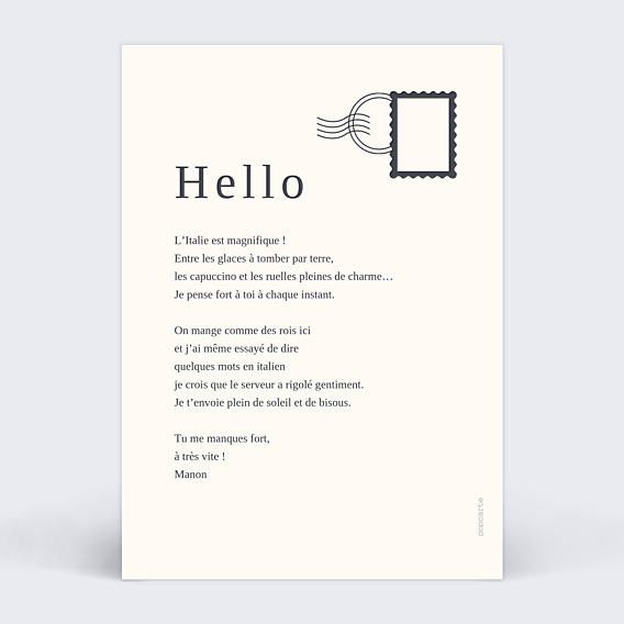 Carte Postale Votre photo en illustration vintage