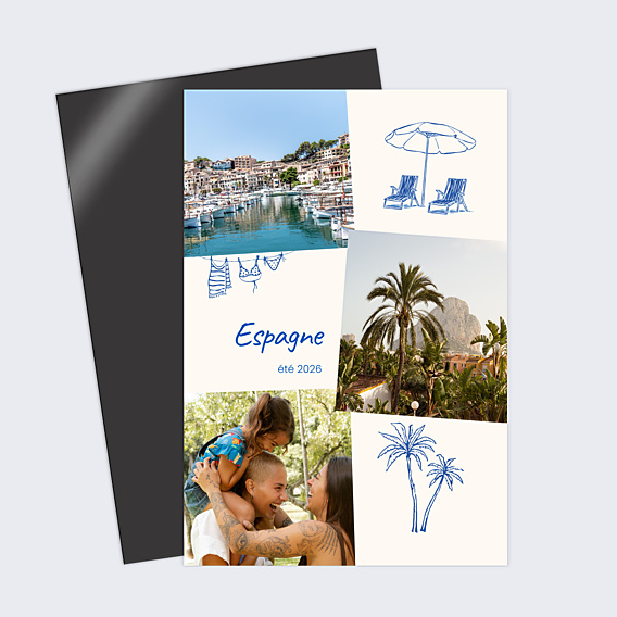 Carte Postale Été club plage