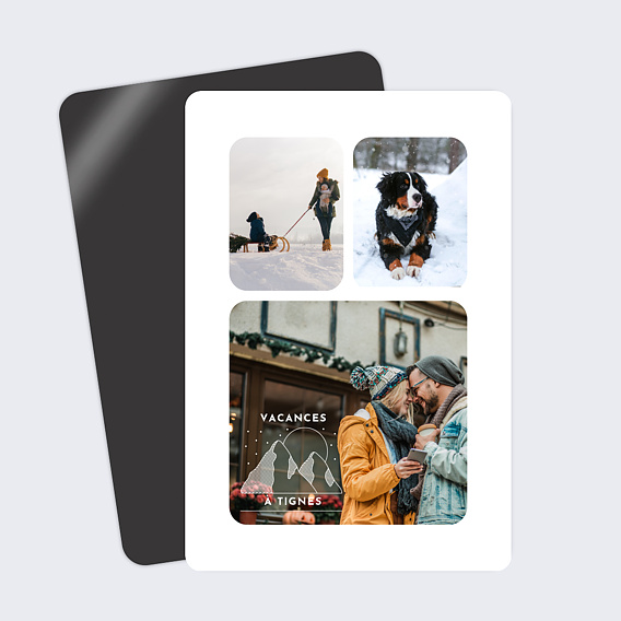 Carte postale Tampon Montagne Blanc