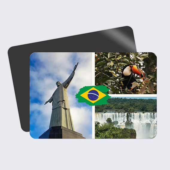 Carte postale Drapeau Brésil