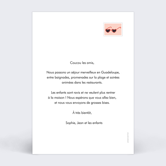 Carte postale Pêle-Mêle Polaroid Verso