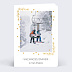 Carte Postale Hiver Cadre Végétal Ocre