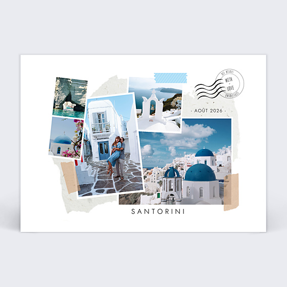 Carte Postale Scrapbooking