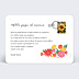 Carte Postale Bandeau Fleuri
