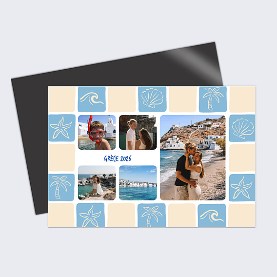 Carte Postale Damier estival
