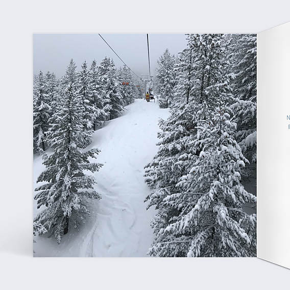 Carte Postale Hiver Chic