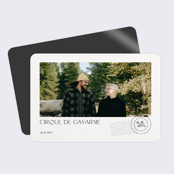 Carte postale Tampon Postal Fleuri