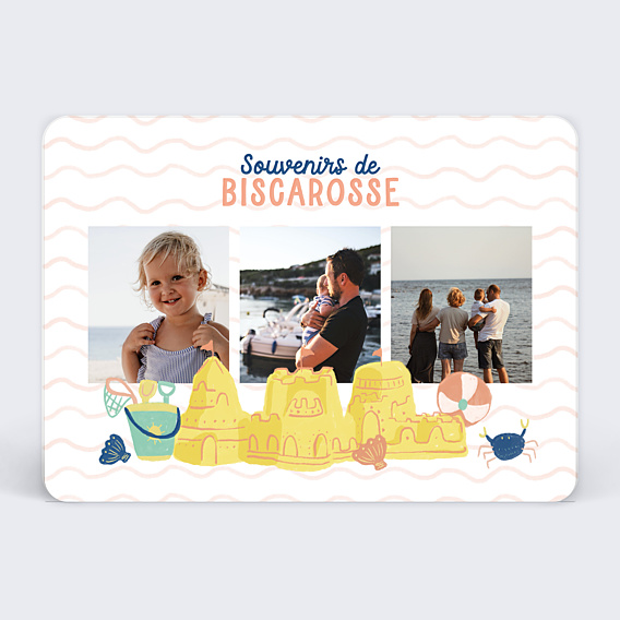 Carte Postale Château de Sable