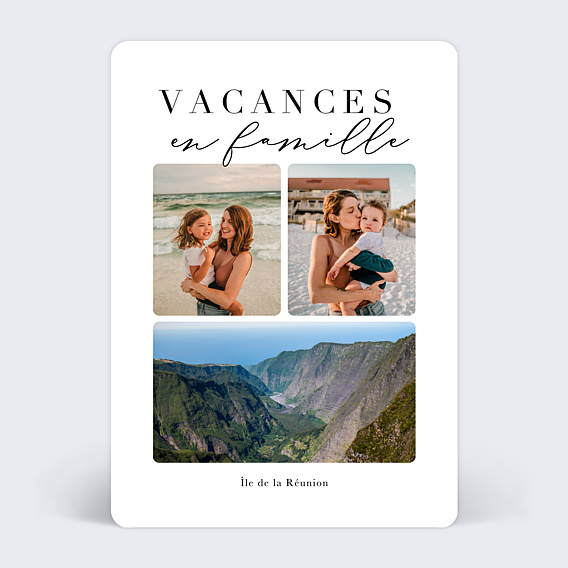 Carte postale Vacances en Famille