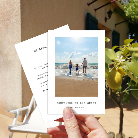 Carte postale Polaroid Simple Après 1