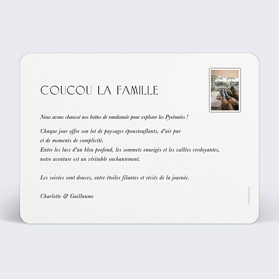 Carte Postale Tampon Postal Fleuri