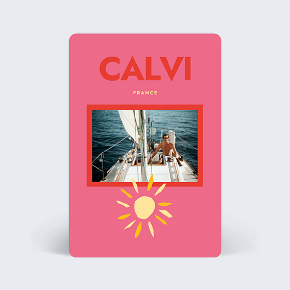 Carte Postale Funky Fuchsia