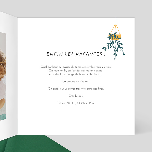 Carte Postale Wild Garden Intérieur Droit