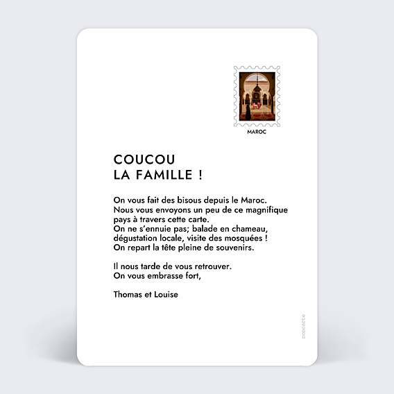 Carte Postale Traversée