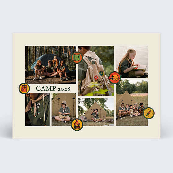 Carte postale Insignes Scouts