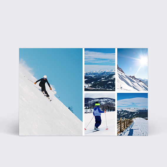Carte Postale Multiphotos 5 Photos Montagne