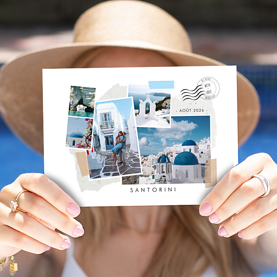 Carte Postale Scrapbooking