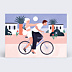 Carte Postale La Mandarine Bleue x Popcarte - Vélo