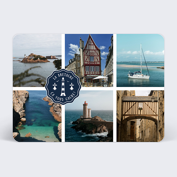 Carte postale Virée Bretonne Recto