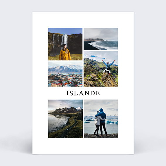 Carte postale Multiphoto Recto