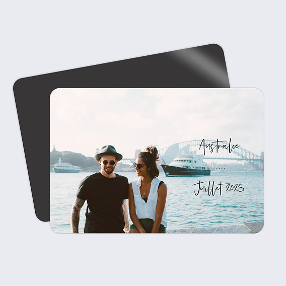 Carte postale Typographie (dos photo)