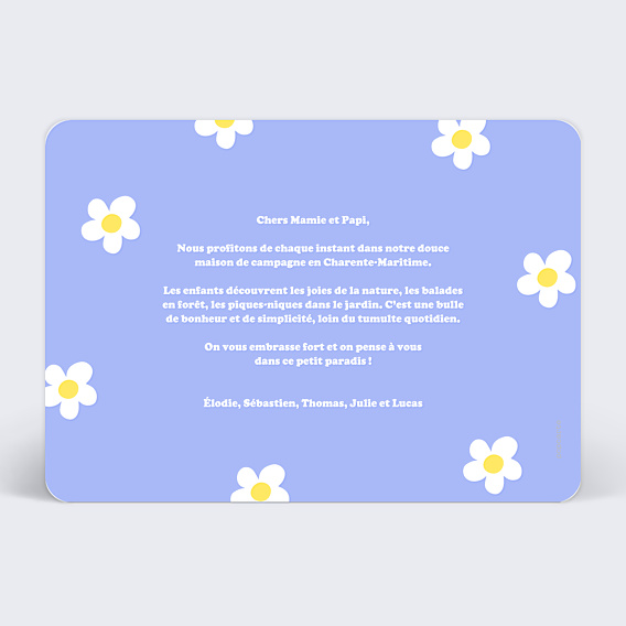 Carte Postale Flowers Party