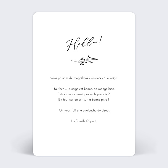 Carte postale Mistletoes Verso