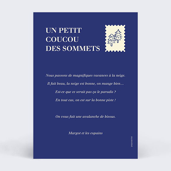 Carte Postale Après Ski