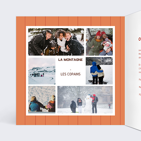 Carte Postale Hiver Plaisir
