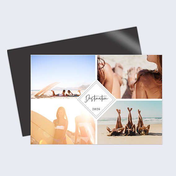 Carte Postale Personnalisée avec votre destination et vos photos