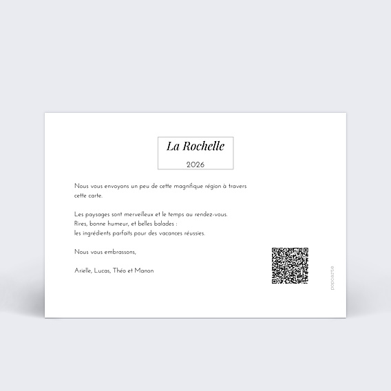 Carte Postale Etiquette