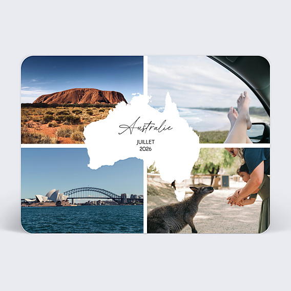 Carte Postale Étiquette Australie