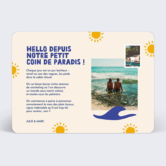 Carte postale Vitamin Sea Verso