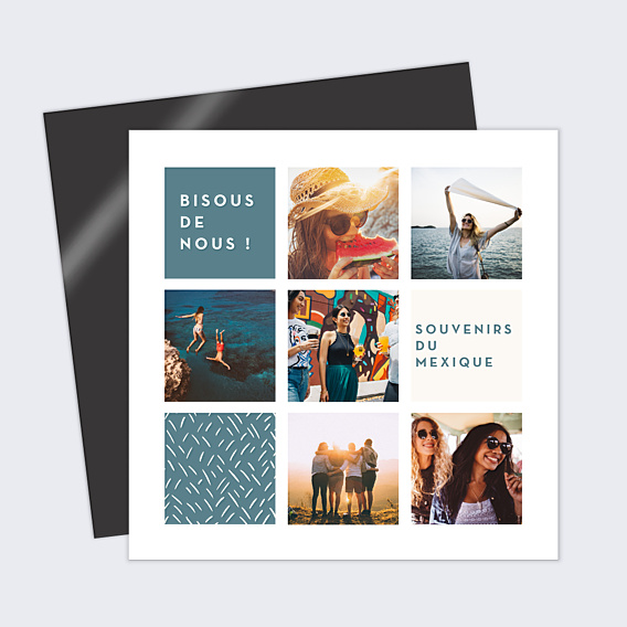 Carte Postale Multi Photos Pastel