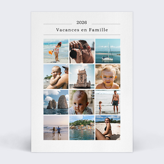 Carte Postale Douze Souvenirs