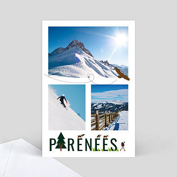 Carte Postale Pyrénées Hiver