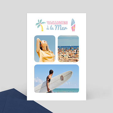 Carte Postale Vacances à la mer