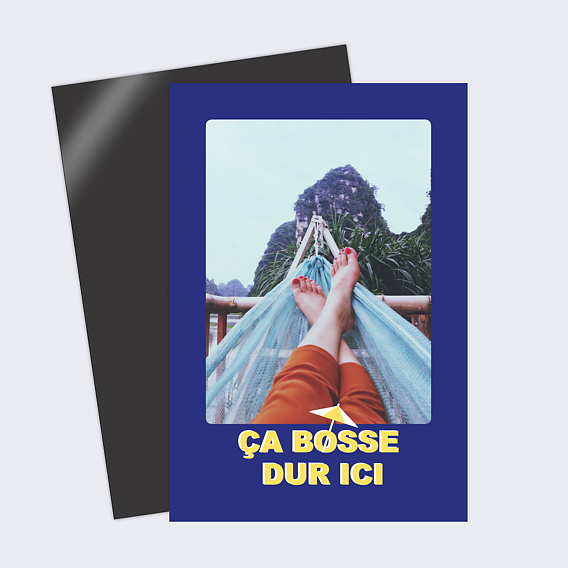 Carte postale Ça bosse dur