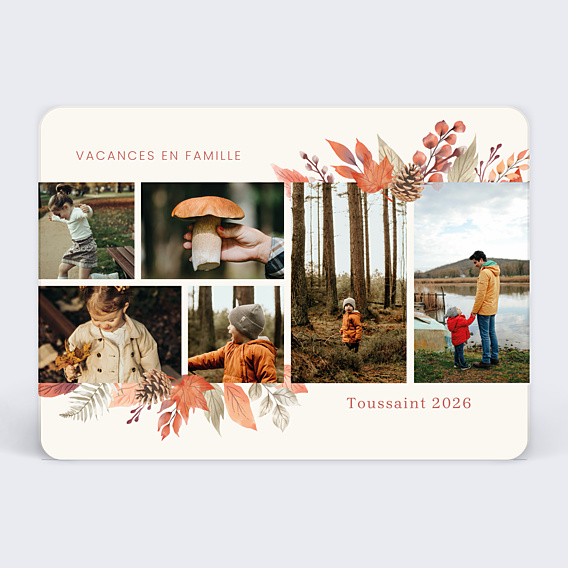 Carte Postale Bandeau automnal