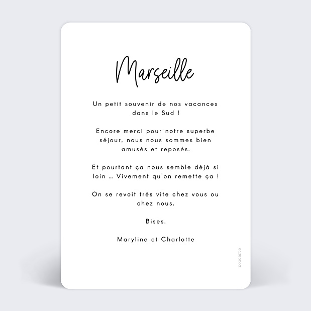 Carte Postale This is love Verso