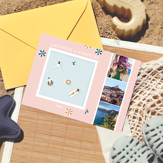 Carte Postale Pool