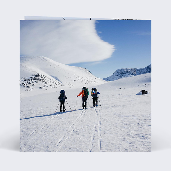 Carte postale Hiver Chic Verso