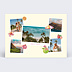 Carte Postale Collage été retro