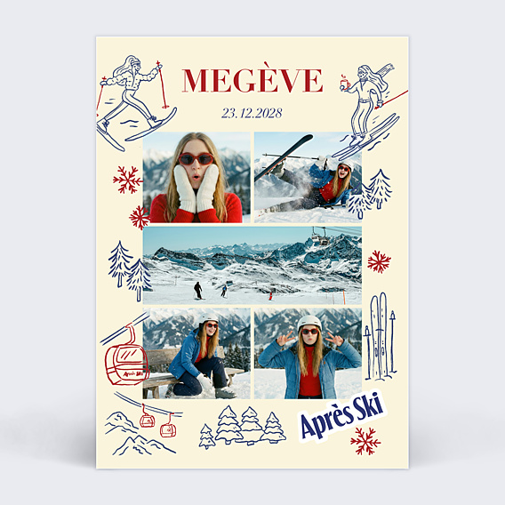 Carte Postale Après Ski
