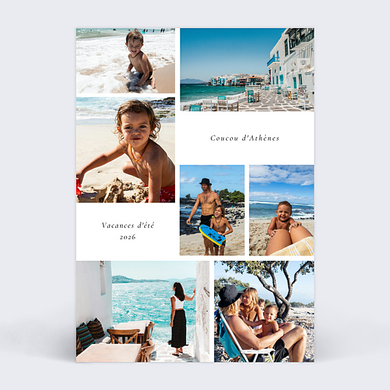 Carte Postale Voyage en famille