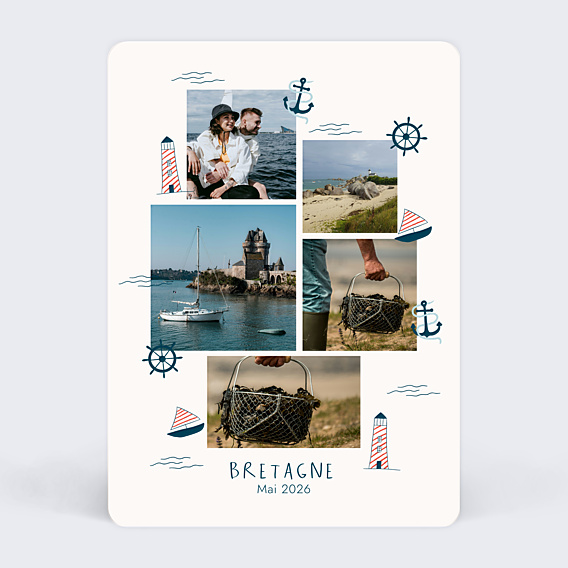 Carte Postale Souvenirs de Bretagne