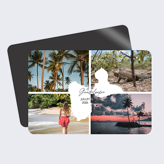 Carte Postale Étiquette Guadeloupe