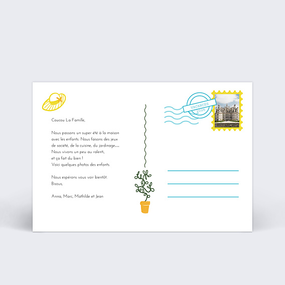 Carte Postale Jardin
